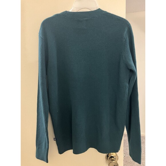 GAP Men's Textured Sweater Size S Small Sea Moss Green Pullover Casual Warm - Picture 6 of 13
